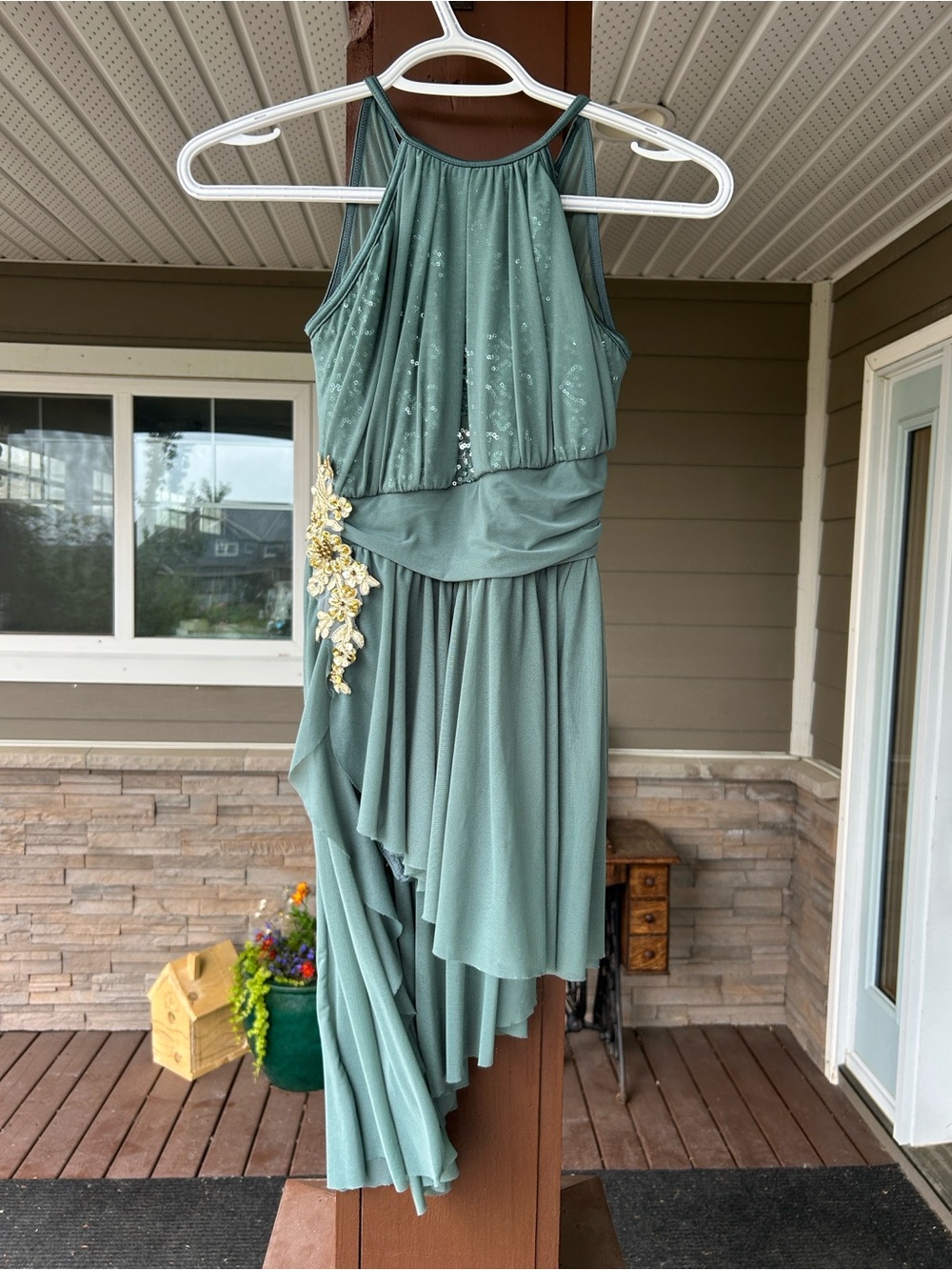 Weissman Sage Green Dance Costume